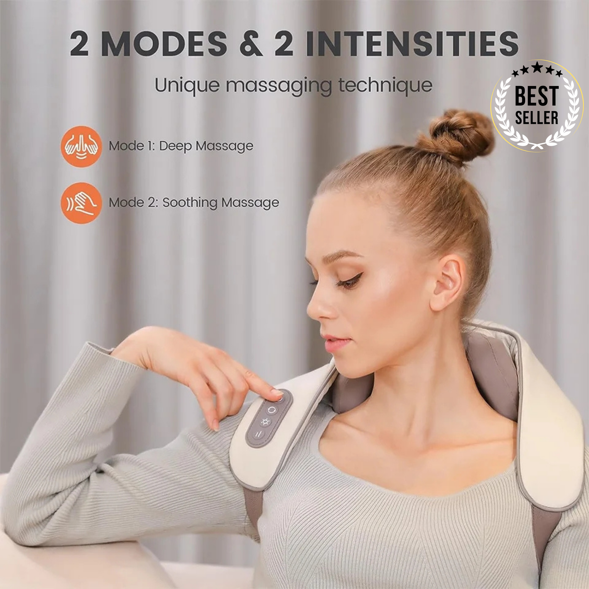 PostureFlex™ Heat Therapy Neck Massager: Gentle Warmth for Muscle Relaxation"