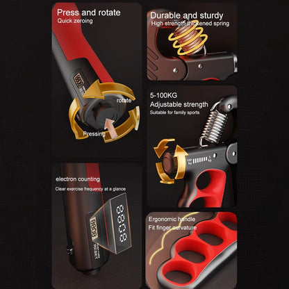 Posture-Flex™ Smart Counting Hand Gripper Strengthener